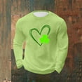 thumbnail image 4 of Men's St. Patrick's Day Waffle Shirts Long Sleeve Crewneck Pullover Slim Fit Muscle T-Shirt, 4 of 4