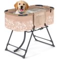 thumbnail image 1 of Bañera plegable ajustable para perros SereneLife, capacidad de 59 kg, 1 of 7