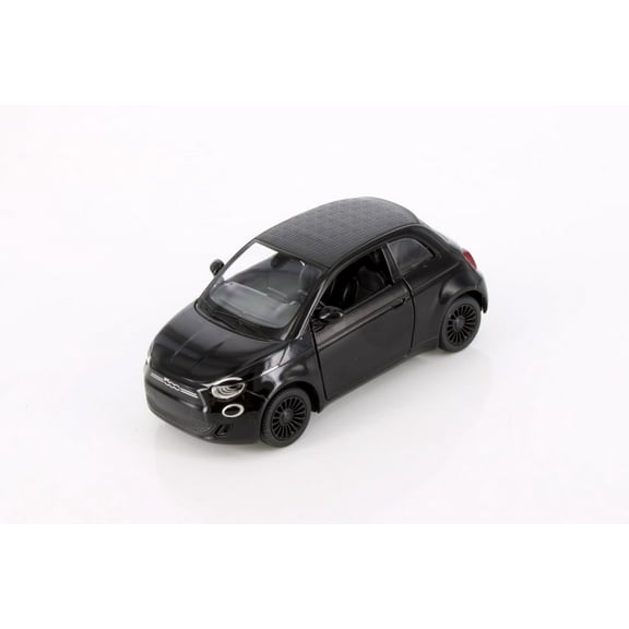 Fiat 500e, Black - Kinsmart 5440D - 1/28 Scale Diecast Model Car