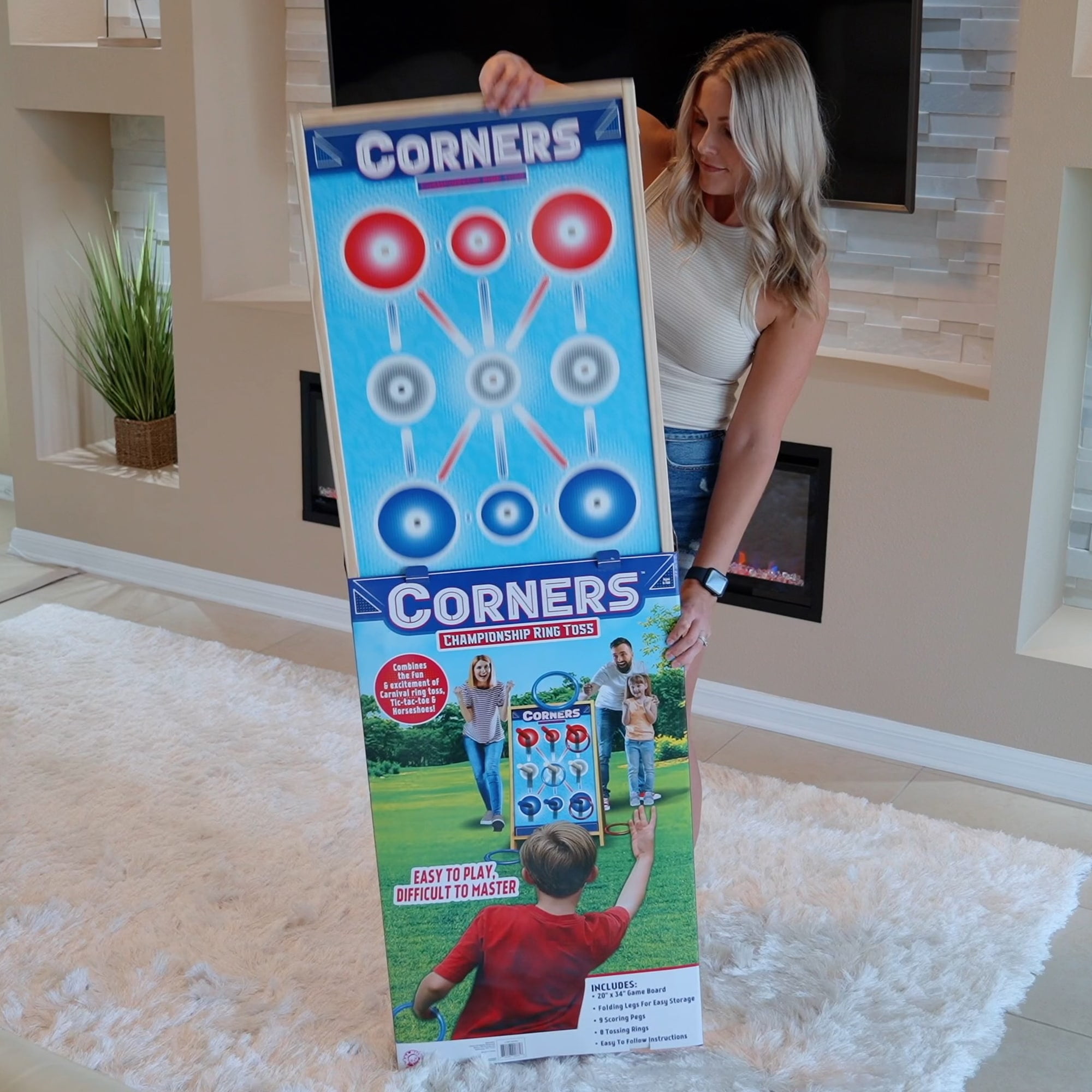 Reinvented Ring Toss Yard & Party Game, Ages 6+