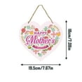 thumbnail image 4 of Pedty 1X Door Hanger,Mother's Door Front Happy Sign Day Heart-Shaped Sign Creative Welcome Home Decor, 4 of 8
