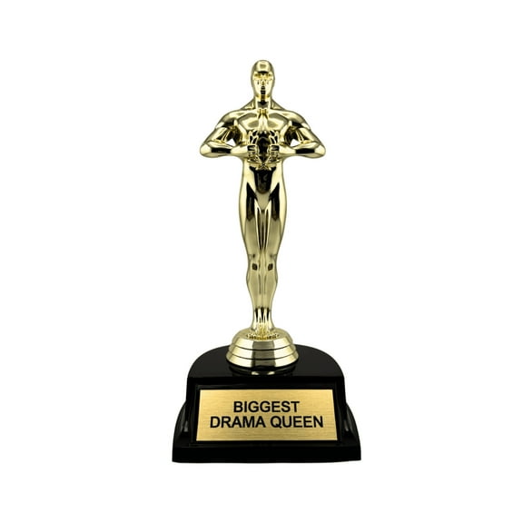 LEMONSODA Graduation Superlatives Trophies-7 H x 3.5 L x 3 W (Biggest Drama Queen)