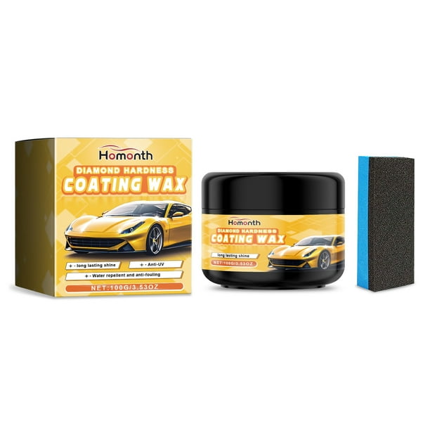 Cera para pulir automóviles, cera de cristal para automóviles, mantenimiento de pulido de pintura para automóviles, revestimiento de encerado para acristalamiento especial 100ML