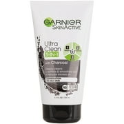 Garnier SkinActive Ultra Clean 3 in 1 Charcoal Facial Cleanser, 4.4 fl oz