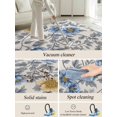 thumbnail image 5 of Blue Yellow Floral Area Rug for Bedroom 2.7x5 Ft Vintage Plant Abstract Art Leaf Flower Super Soft fuzzy Throw Rug Non-Slip Fluffy Plush Indoor Floor Carpet for Living Room Nursery Home Decor, 5 of 8