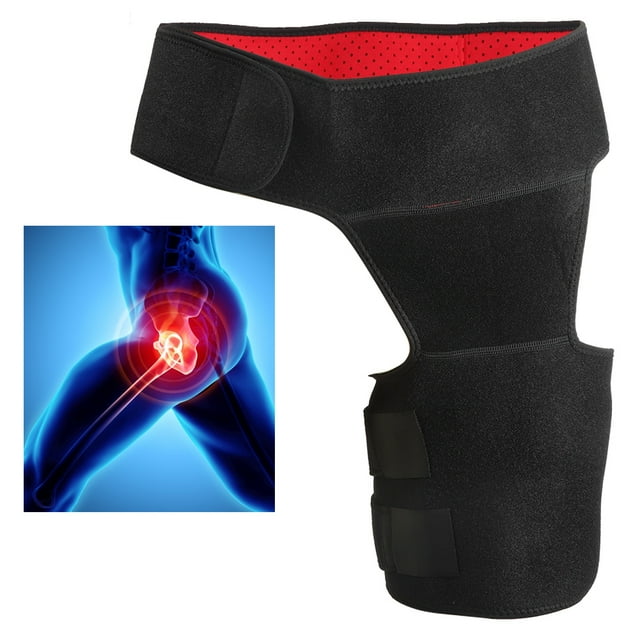 FLAMEEN Soutien de l'Aine Support d'Aine Réglable de Support d'Accolade de Compression Envelopper le Soutien Articulaire de la Hanche Soulagement de la Douleur, Soulagement de la Douleur