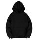 thumbnail image 5 of Sudadera con capucha para hombre, estilo informal, con capucha, color liso, mangas largas en los hombros, blusa de poliéster., 5 of 5