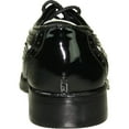 thumbnail image 3 of VANGELO Boy Dress Shoe TAB-3KID Oxford Formal Tuxedo for Prom Wedding Black/White Patent Two Tone, 3 of 8