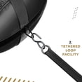 thumbnail image 5 of RDX Punch Bag 60LB,80LB, Leather Adult Punch Bag and Boxing Gloves, 4ft, Golden, 5 of 7