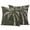 Dark green, variant on Outdoor Pillow Covers 16 x 16 Inches, Boho Coconut Trees Waterproof Throw Pillow Cover Set of 2, Tropical Palm Plants Burnt Orange Decorative Square Cushion Covers for Patio/Tent/Couch/Garden