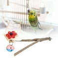 Natural Wooden Bird Fork Perch Standing Frame Stand Pole Parrot Chewing