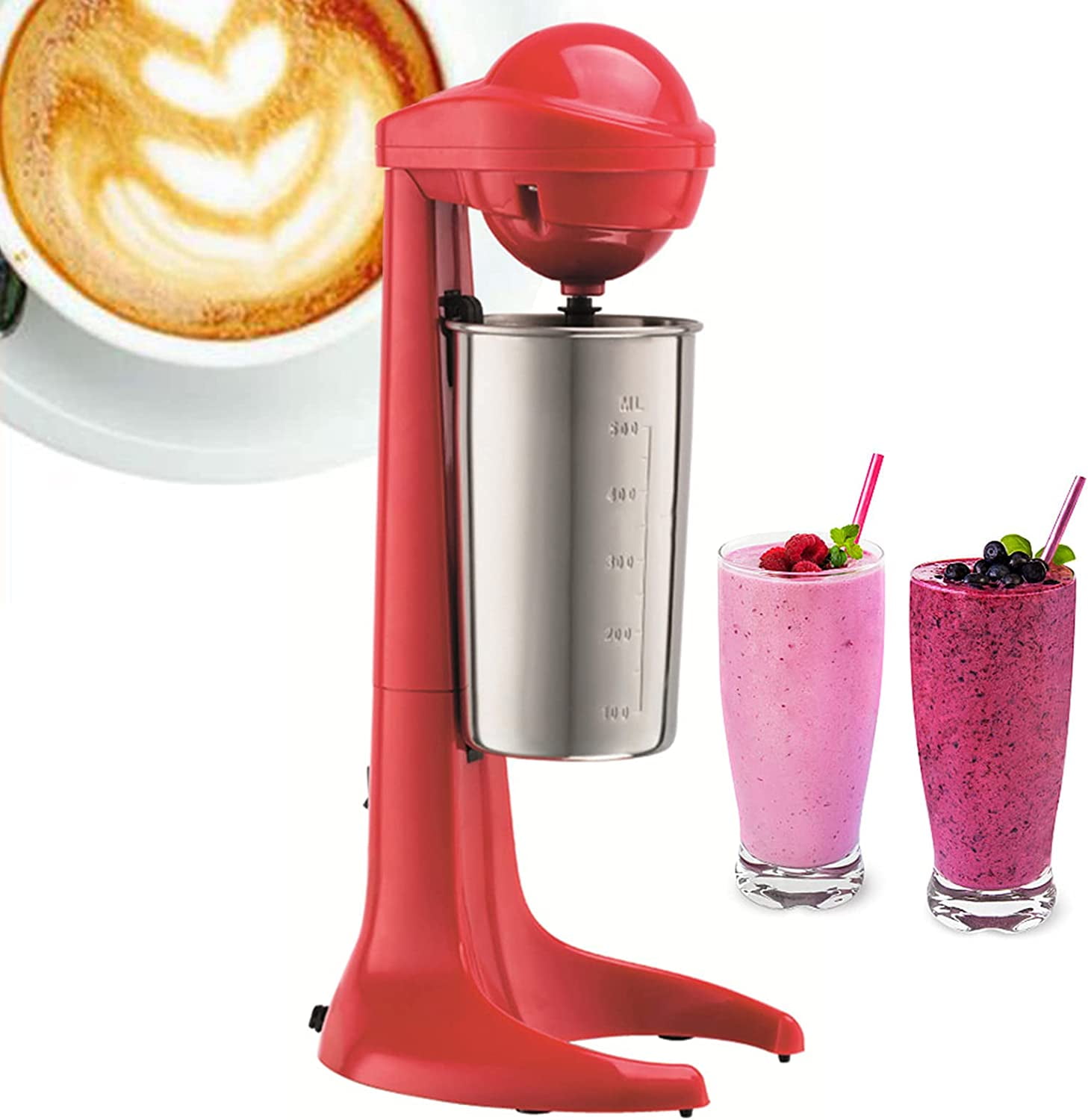 Miumaeov Electric Milkshake Maker Drink Cream Mixer Machine Smoothie