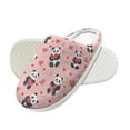 thumbnail image 2 of Psesaysky Lovely Panda Cotton Slippers Kids Winter Plush Slippers for Children Indoor Bedroom House Slippers Soft Warm Slippers for Girls, 2 of 8