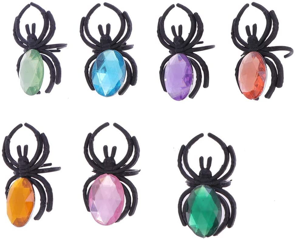 Spider Rings Halloween Party Favors, Diamond Spider Ring,Halloween