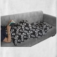 thumbnail image 5 of Sketch Soft Flannel Fleece Blanket, Composition of a Detailed Artwork of Poppy Flowers on a Spotted Background, Cozy Plush for Indoor and Outdoor Use, 50" x 60", Charcoal Grey White, by Ambesonne, 5 of 5