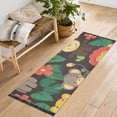 thumbnail image 6 of Cartoon Style Animals Bedroom Runner Rug 2'x 6' Non Slip Carpet Indoor Home Area Rug Living Room, 6 of 8