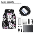 thumbnail image 4 of Kuromi and My Melody Backpack Bookbag Casual Daypack Travel Backpacks for Work Hiking Camping, 4 of 6