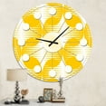 thumbnail image 2 of Designart 'Abstract Retro Geometric Pattern Iv Mid-Century Modern Wall Clock, 2 of 4