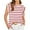 Red, variant on Gustave Cap Sleeve Striped Tops for Women Summer Casual Shirts Crew Neck Trendy Basic T-Shirt Tank Blouse Loose Fit "White, S"