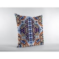 thumbnail image 2 of Boho Flower Double Sided Suede Pillow, Zippered, Orange, 2 of 5