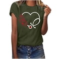 thumbnail image 1 of Camisetas con estampado de letras y cuello redondo de verano para mujer, blusas femeninas cómodas y elegantes, Tops OAVQHLG3B Store  lin121212, 1 of 5