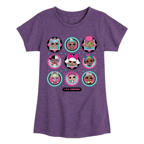 LOL Surprise! Dolls - All Dolls Together - Toddler & Youth Girls Short Sleeve Graphic T-Shirt