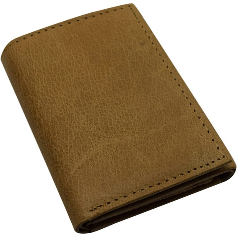 Swiss Marshall Men's RFID Blocking Leather Trifold Wallet