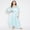 Pastel Blue Satin Kaftan, variant on Gypsie Blu Satin Silk Kaftan for Women Sleepwear Maxi Dress Adjustable Nightgown Plus Size Kimono Sleeve Ladies Caftan Online