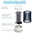 thumbnail image 6 of Bug Zapper, USB Rechargeable Indoor & Outdoor Mosquito Killer Trap Lamp Light with 2000mah Battery, Suction Fan, Electric Portable Mosquito Fly Zapper for Home, Camping, Gnats, Backyard, Patio, 6 of 8