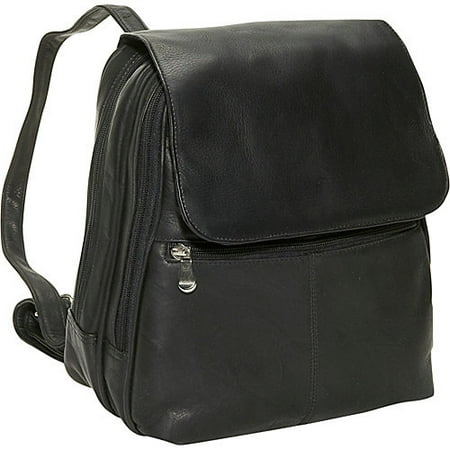 Women's Mid-Sized Organizer Backpack w Adjustable Straps (Black ...