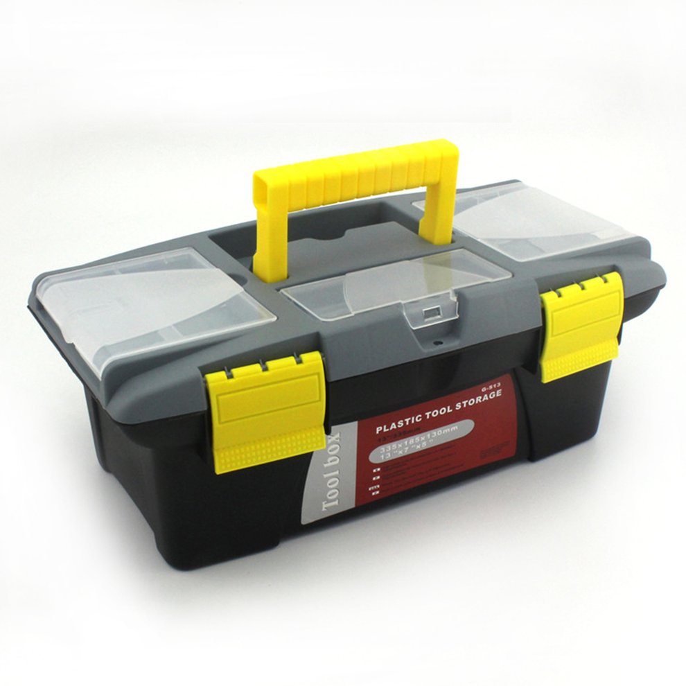 Portable Plastic Hardware Toolbox Household Multifunction Maintenance Tool Chest Car Storage Case Organizer Anti-fall Box Small 