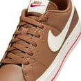 thumbnail image 7 of Nike Court Legacy Next Nature Women's Shoes (DH3161-200, Light British Tan/Fire Red/Sail) Size 10, 7 of 7
