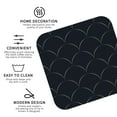 thumbnail image 4 of Kll Square Drink Coasters Set Of 4,Pu Leather Absorbent Coasters Set Decorative Coffee Cup Coasters Housewarming Gift For Home Decor-Black Fish Scales, 4 of 9
