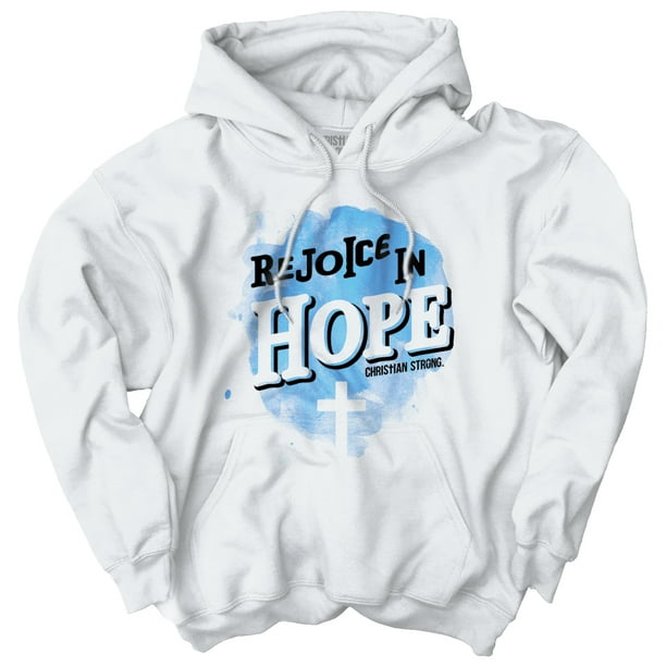 Brisco Brands - Jesus Womens Hooded Pullover Sweatshirt Rejoice In Hope ...