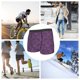thumbnail image 4 of Balery Retro Florals Purple Calzoncillos bóxer para hombre, ropa interior de algodón suave y transpirable con cinturilla de nailon-XX-Large, 4 of 5