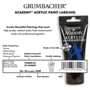 (2 pack) Grumbacher Academy Acrylic Paint 75ml Tube - Titanium White
