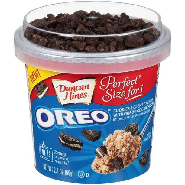 Duncan Hines Perfect Size for 1 Cake Mix, Ready in About a Minute, Oreo ...