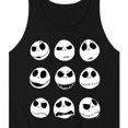 thumbnail image 3 of The Nightmare Before Christmas - Jack Face Grid - Men's Jersey Tank Top, 3 of 5