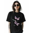 thumbnail image 2 of Country Dragonfly Womens Tshirt Graphic Tees Cotton Crew Neck T-Shirts, Casual Short Sleeve Shirts for Women Teen Girl Cartoon Animal, 2 of 3