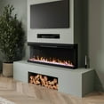 thumbnail image 4 of Modern Ember Skyline 50 Inch Linear 3 Sided Smart Electric Fireplace - 70+ Color Options | Compatible with Alexa and Google Assistant, 4 of 9
