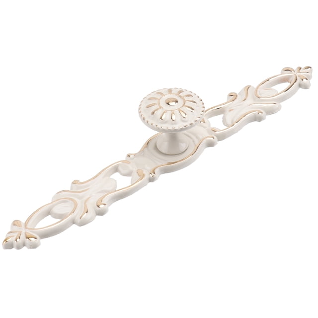 2 Pcs Boutons de Porte à la Mode Poignées Décoratives pour Armoire (Blanc)