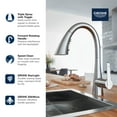 thumbnail image 5 of Grohe 30 368 2 Zedra 1.75 GPM Single Hole Pull Down Bar Faucet - Black, 5 of 5