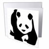 3dRose Panda Bear - Animals - Cute Art, Greeting Cards, 6 x 6 inches, set of 12
