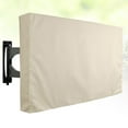 thumbnail image 3 of EeaseCA Outdoor TV Cover Waterproof and Dust-proof Material Screen TV Protector Cloth Protect Your TV (30-32 Inch Off-white), 3 of 7