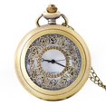thumbnail image 1 of Vintage Pocket Watch Smooth Quartz Pocket Watch with Chain Number Pocket Watch Antique Pocket Watch for Men Dad Birthday Bronze, 1 of 5