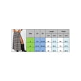 thumbnail image 7 of Elippeo Women's Plaid Long Skirts Vintage Elastic Waist Side Slit Tiered Midi Skirts Casual Flowy Skirts, 7 of 7