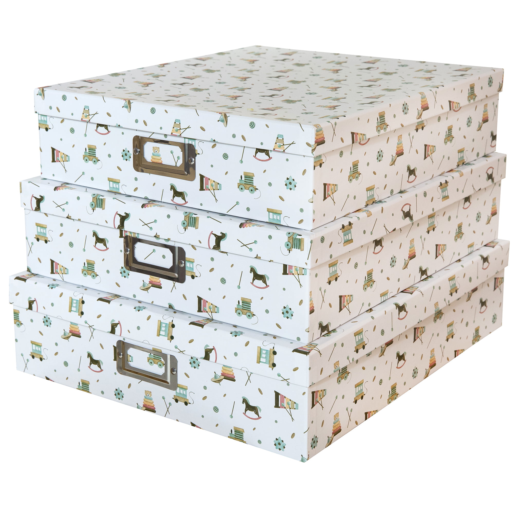 Soul & Lane Decorative Storage Cardboard Boxes for Kids Room Nursery ...