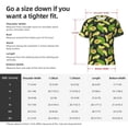 thumbnail image 4 of Bixox Men's Fresh Avocado Printed Short Sleeve Skinny Athletic T-Shirt, 4 of 6