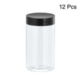 thumbnail image 3 of Uxcell 8oz/ 250ml Tarros de Plástico Redondos con Tapa de Tornillo Negra para Almacenamiento 12Pack, 3 of 5