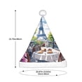 thumbnail image 3 of Balery Parisian Cafe With Eiffel Pattern Santa Hat Christmas Hat Funny Christmas Hat Christmas Knitted Beanie Hat For Men Women Adult, 3 of 6